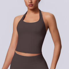 6706 vest-chocolate brown