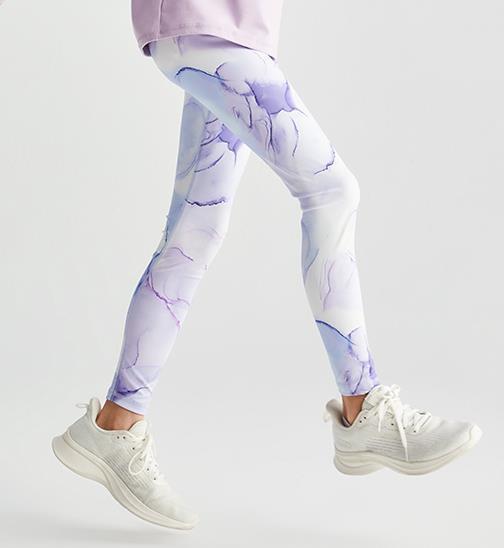 Autumn New Cloud-Like Comfortable Girls and Kidsren's Yoga Pants Quick-Drying Breathable Running Training Cycling Sports Tights