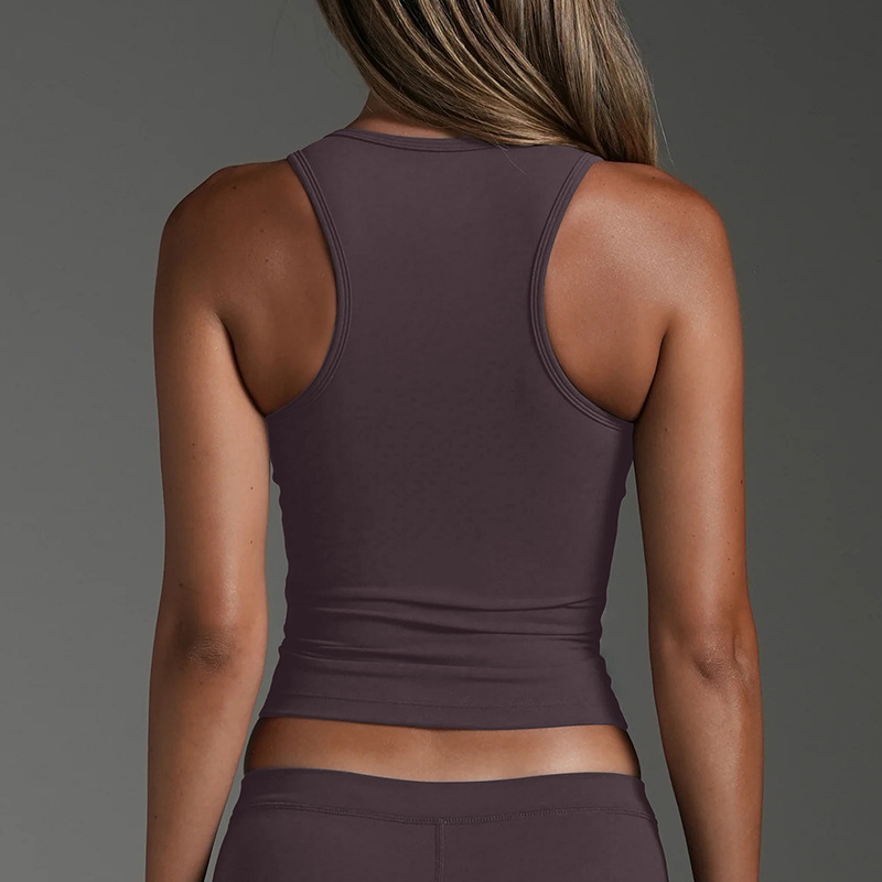 Cross-Border I-Back Sports Vest for Women, Tight-Fitting Quick-Dry Sports Bra, Casual Running and Fitness Wear Top