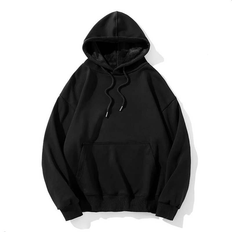 500g silver fox velvet vests custom loose overalls hooded pullover plus velvet padded group coat custom-made winter