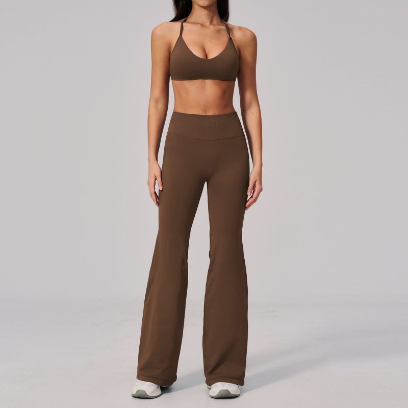 2026 Seamless Yoga Clothing Set for Women, Slim-Fitting and Beautiful Back Design, Outdoor Sports Quick-Dry Running Fitness Yoga Clothing 2557
