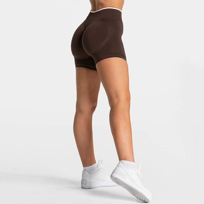 Cross-Border Color-Blocked Tight-Fitting Fake Two-Piece Sports Top Long-Sleeved Running Fitness Yoga Top Outerwear Yoga Clothing Top