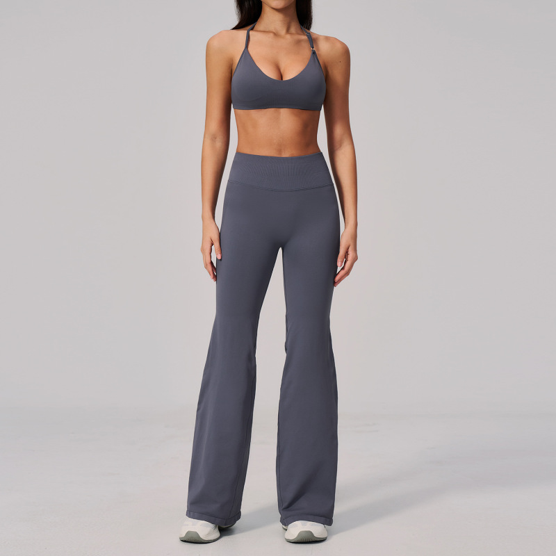 2026 Seamless Yoga Clothing Set for Women, Slim-Fitting and Beautiful Back Design, Outdoor Sports Quick-Dry Running Fitness Yoga Clothing 2557