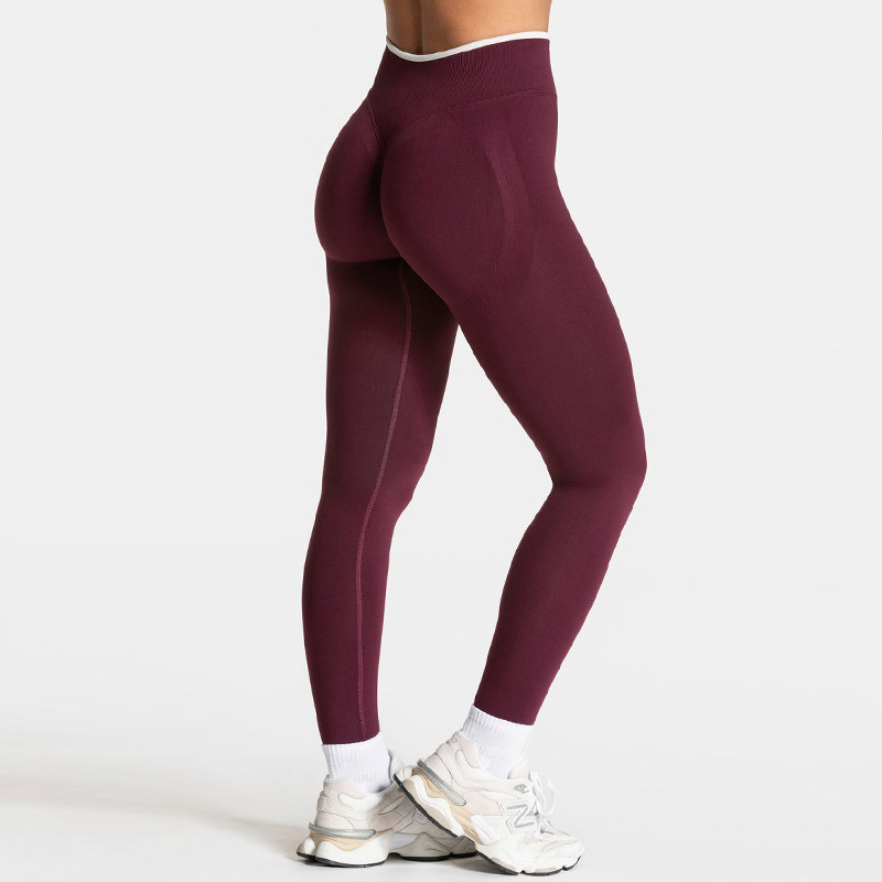 Cross-Border Color-Blocked Tight-Fitting Fake Two-Piece Sports Top Long-Sleeved Running Fitness Yoga Top Outerwear Yoga Clothing Top