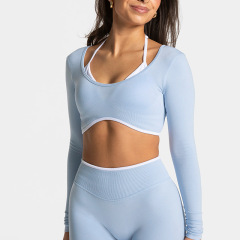 Long sleeve baby blue