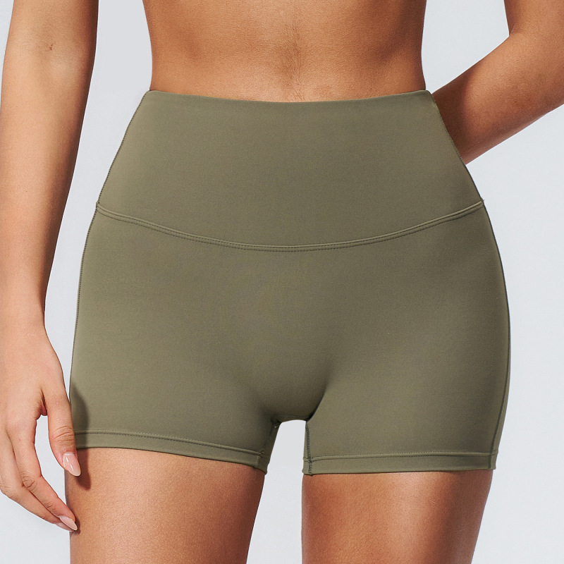 European and American Summer New High-Waisted Butt-Lifting Yoga Shorts Peach Butt Tight-Fitting Sports Fitness Three-Point Shorts for Women 5560