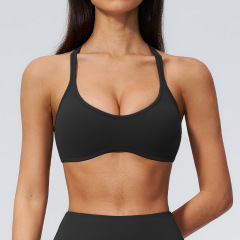 ZC-FWX5560-WX    Shockproof V-Neck Cross-Back Sports Bra