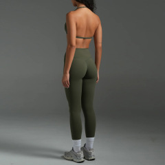 Bra + Olive Green Pants