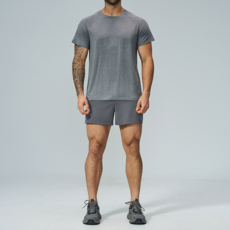 Cross-border men's skin-friendly breathable quick-drying outdoor sports fitness running shorts basketball running training bottoms 5099