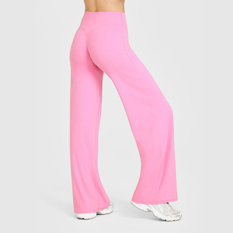 Cross-Border Yoga Pants for Women, Long Pants, High-Waisted Straight-Leg Pants, Loose and Slimming, Yoga Wear, Sports Outdoor Fitness Wear for Women