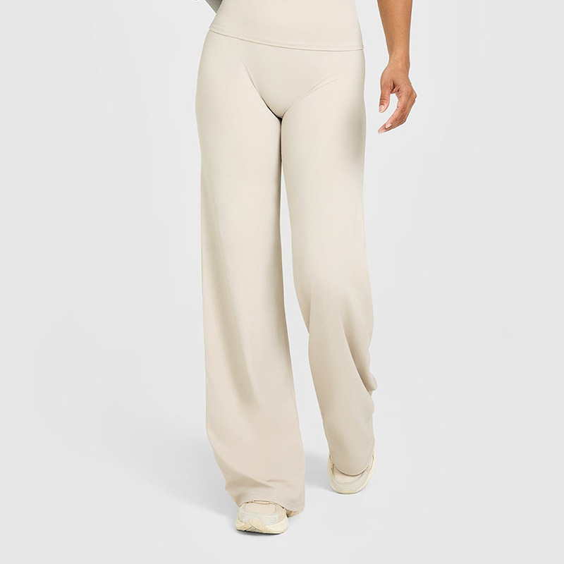 Cross-Border Yoga Pants for Women, Long Pants, High-Waisted Straight-Leg Pants, Loose and Slimming, Yoga Wear, Sports Outdoor Fitness Wear for Women