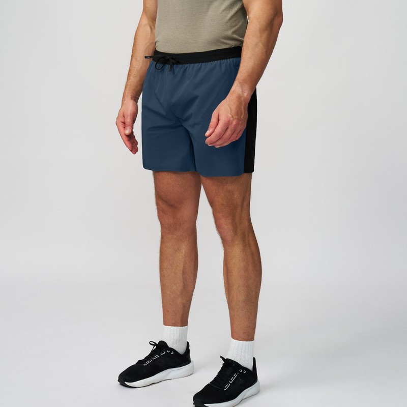Cross-Border Men's Sports and Fitness Color Matching Quick-Drying Skin-Friendly Shorts Outdoor Hiking Work Clothing Casual Quarter Pants 5513