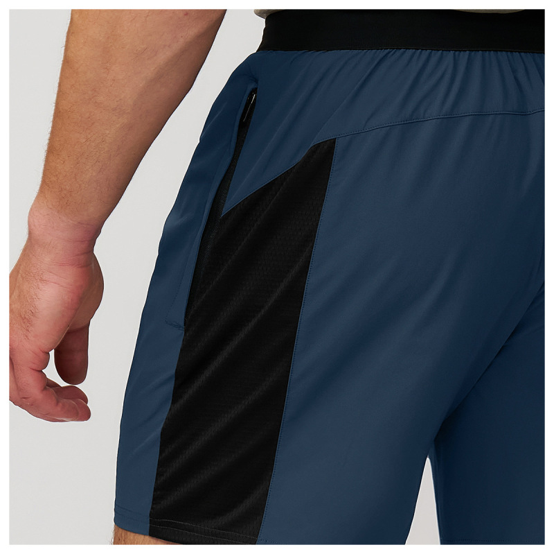 Cross-Border Men's Sports and Fitness Color Matching Quick-Drying Skin-Friendly Shorts Outdoor Hiking Work Clothing Casual Quarter Pants 5513