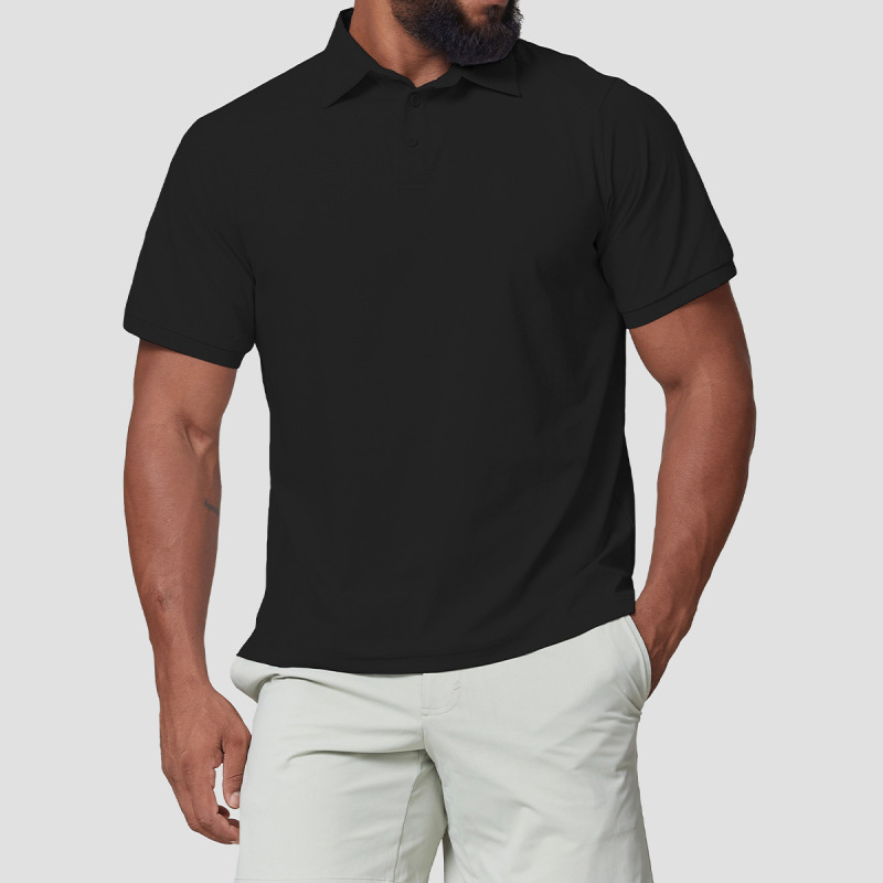 Men's Sun Protection 7A Antibacterial Cool Quick-Drying Golf Polo Shirt Outdoor Sports Leisure Travel Hiking Short-Sleeved