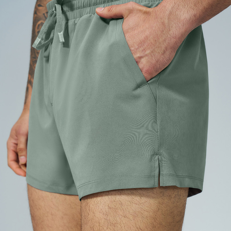 Cross-Border Men's Sports and Leisure Skin-Friendly Breathable Training Running Gym Hiking Double-Layer Shorts 86001N