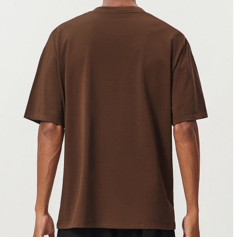 Pure Cotton Breathable Sweat-Absorbent Men's Sports T-Shirt Running Fitness Outdoor Citywalk Sports Casual Short-Sleeved 1003