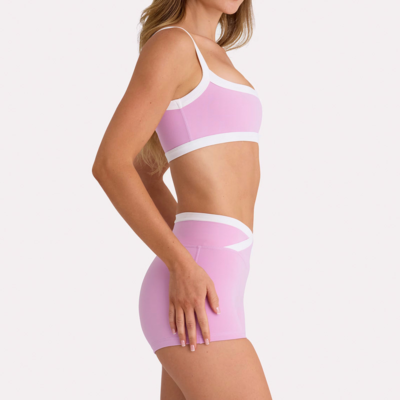 New Cross-Border Yoga Wear High-Waisted Hip-Lifting Tummy-Tucking Slimming Camisole Beautiful Back Running Sports Bra Set for Women