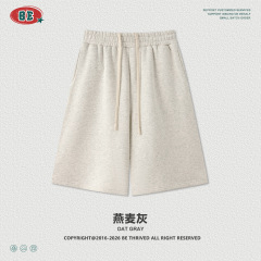 Shorts-oatmeal gray