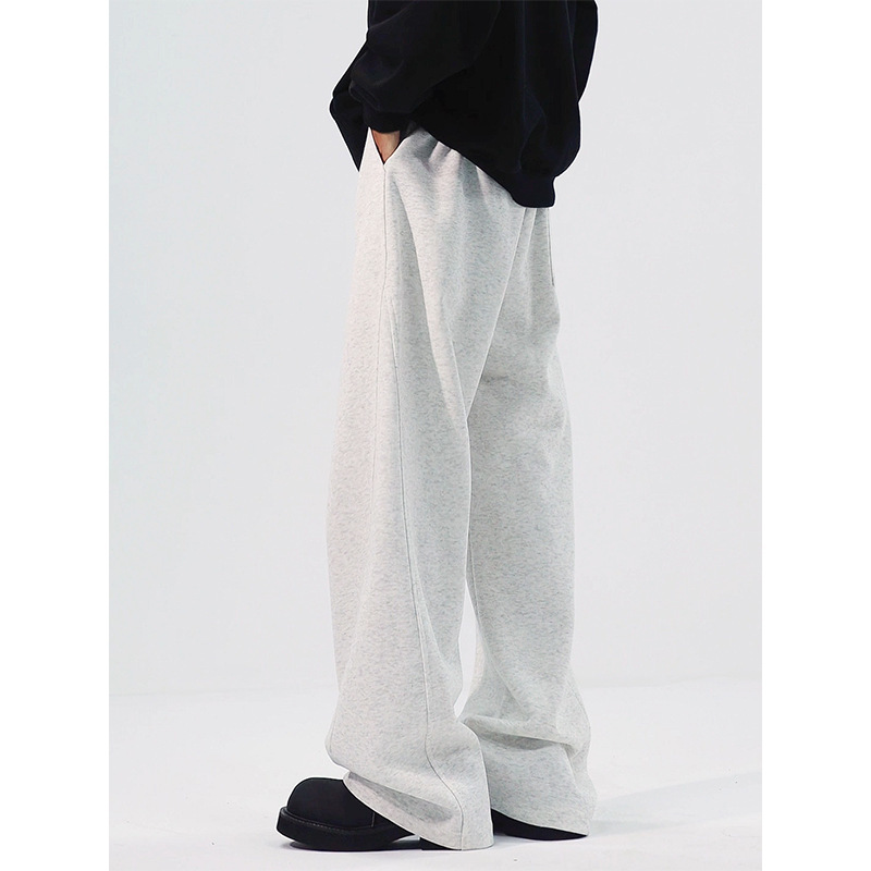 Black American Machete Sweatpants Men's Spring and Autumn Dosing Straight Wide Leg Pants cleanfit Sports Casual Pants