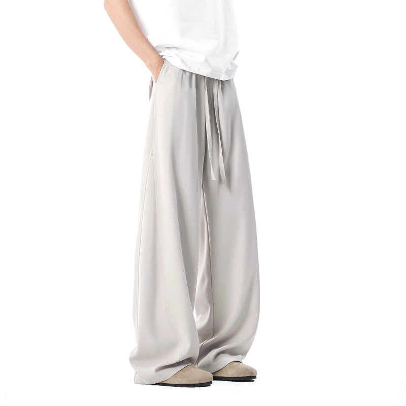 Black American Machete Sweatpants Men's Spring and Autumn Dosing Straight Wide Leg Pants cleanfit Sports Casual Pants