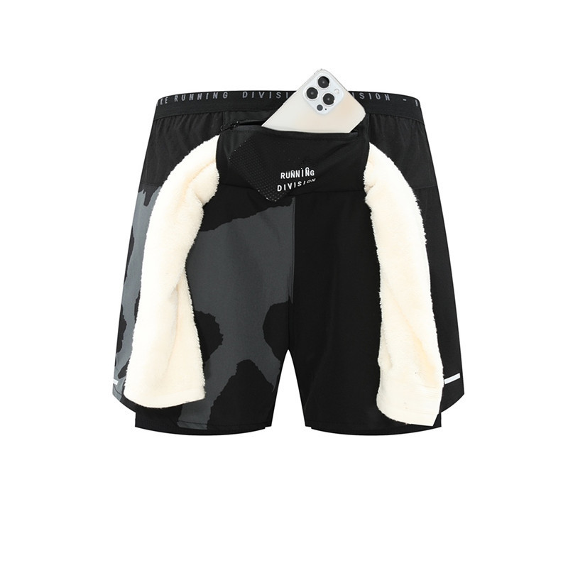 Brand in stock Camouflage Track and Field with Inner Pocket Shorts Men's Summer All-match Loose Sports Basketball Three-part Pants Trendy