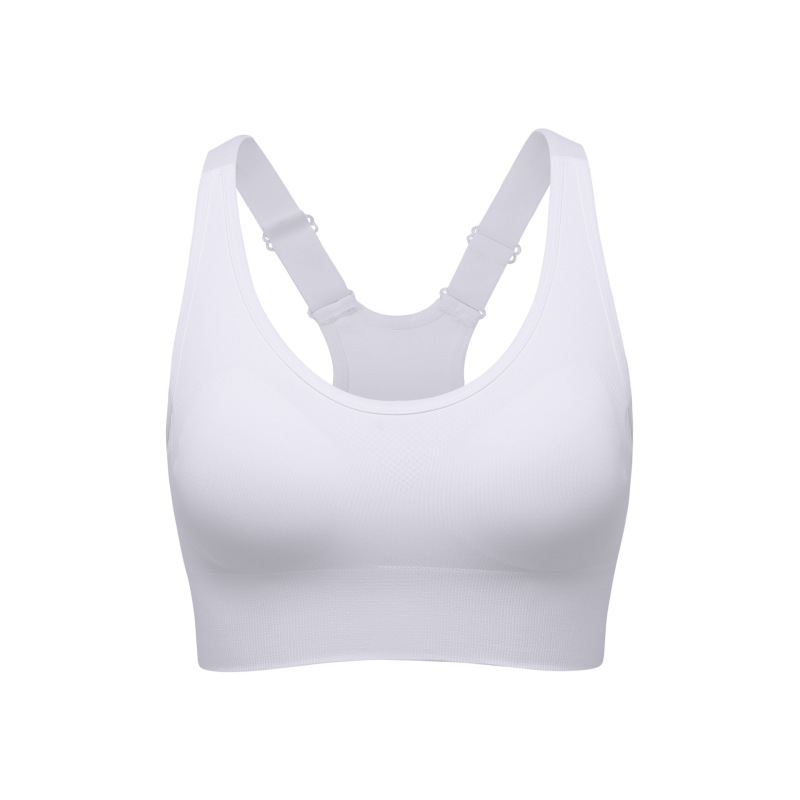 Cross-Border Large Size I-Back Sports Bra Without Rims, Adjustable Shoulder Straps, Shockproof Fitness Yoga Sports Bra for Women