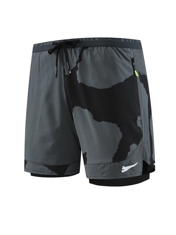 Brand in stock Camouflage Track and Field with Inner Pocket Shorts Men's Summer All-match Loose Sports Basketball Three-part Pants Trendy