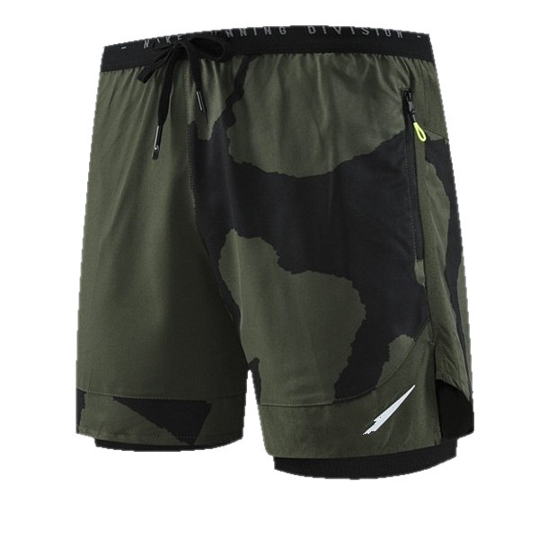 Brand in stock Camouflage Track and Field with Inner Pocket Shorts Men's Summer All-match Loose Sports Basketball Three-part Pants Trendy