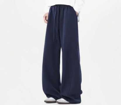 Black American Machete Sweatpants Men's Spring and Autumn Dosing Straight Wide Leg Pants cleanfit Sports Casual Pants