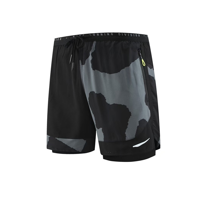 Brand in stock Camouflage Track and Field with Inner Pocket Shorts Men's Summer All-match Loose Sports Basketball Three-part Pants Trendy