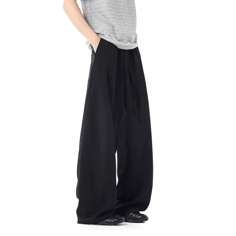 Black American Machete Sweatpants Men's Spring and Autumn Dosing Straight Wide Leg Pants cleanfit Sports Casual Pants