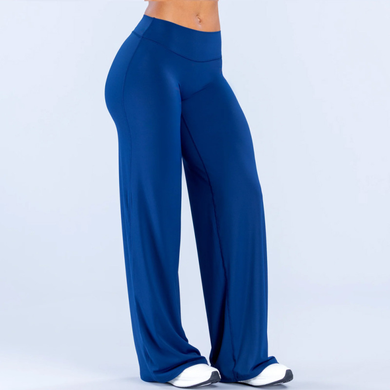 DFYNE New Naked Feel Yoga Wide-Leg Pants, Loose, Quick-Drying, Straight-Leg Sports Pants, Outdoor Running Fitness Trousers for Women