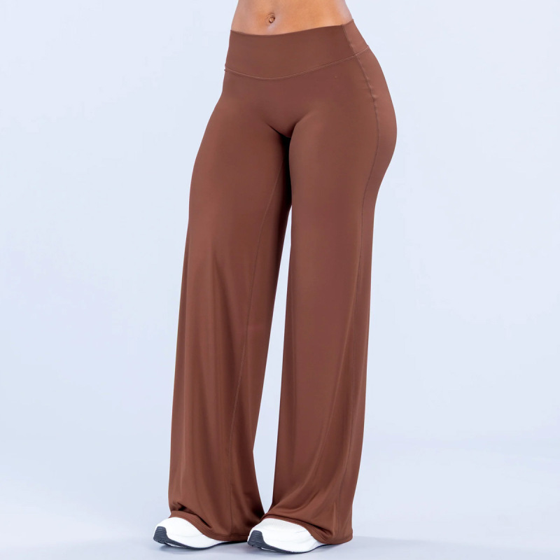 DFYNE New Naked Feel Yoga Wide-Leg Pants, Loose, Quick-Drying, Straight-Leg Sports Pants, Outdoor Running Fitness Trousers for Women