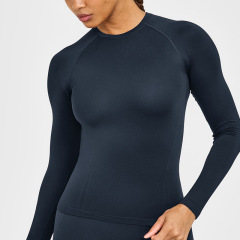 Long sleeve gray blue