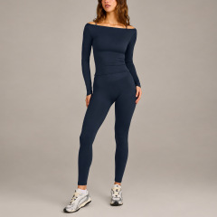 Long sleeves + trousers blueberry color
