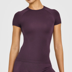Short sleeve purple