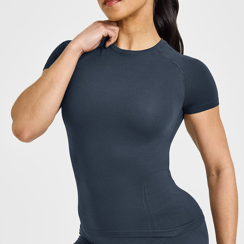 Winter Quick-Drying Long-Sleeved Yoga Clothes, High-Intensity Pilates Long-Sleeved Tops, Running Sports and Fitness Clothes