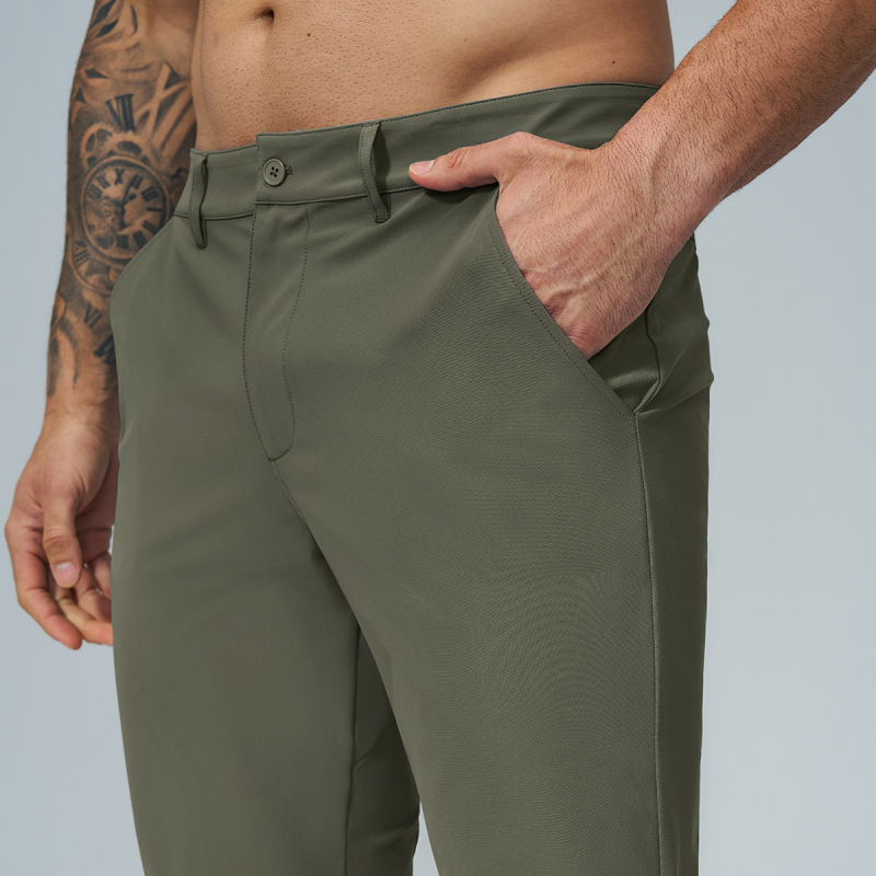 Cross-Border Men's New Autumn Style Soft-Touch Skin-Friendly Golf Commuter Straight-Leg Quick-Dry Sports Casual Pants 5095