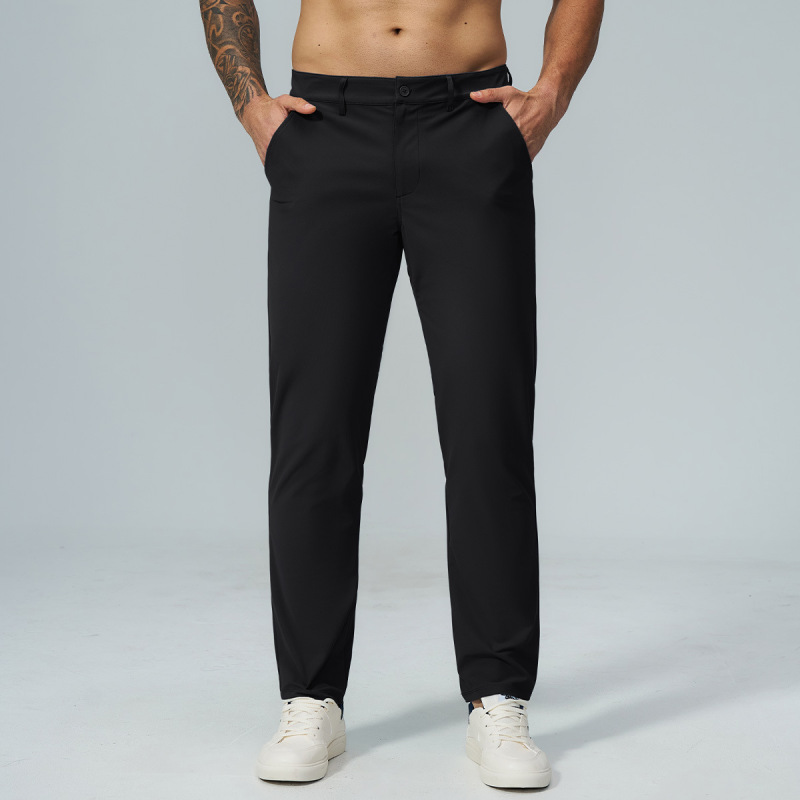 Cross-Border Men's New Autumn Style Soft-Touch Skin-Friendly Golf Commuter Straight-Leg Quick-Dry Sports Casual Pants 5095
