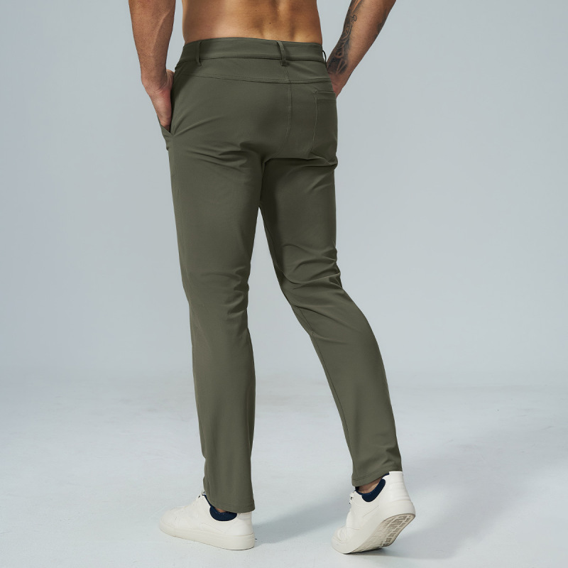 Cross-Border Men's New Autumn Style Soft-Touch Skin-Friendly Golf Commuter Straight-Leg Quick-Dry Sports Casual Pants 5095