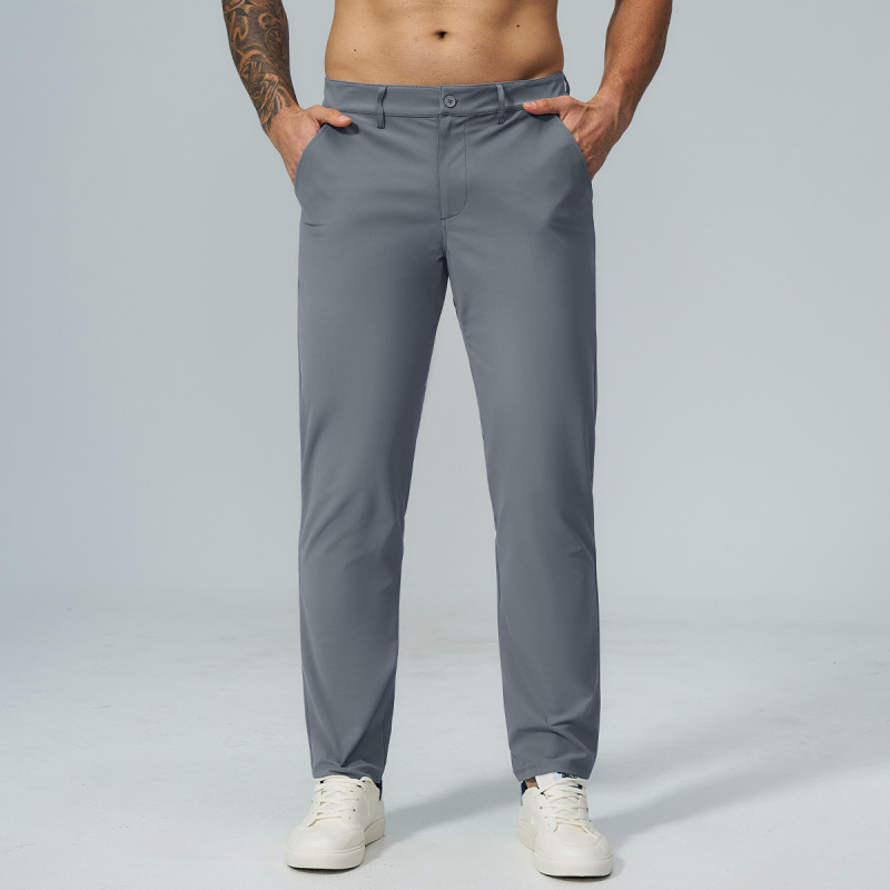 Cross-Border Men's New Autumn Style Soft-Touch Skin-Friendly Golf Commuter Straight-Leg Quick-Dry Sports Casual Pants 5095