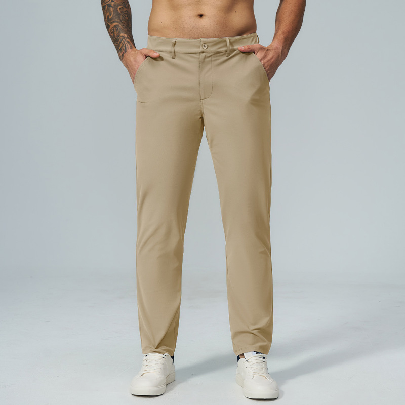 Cross-Border Men's New Autumn Style Soft-Touch Skin-Friendly Golf Commuter Straight-Leg Quick-Dry Sports Casual Pants 5095