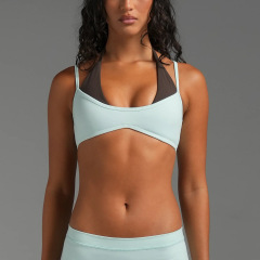 Light blue and dark brown