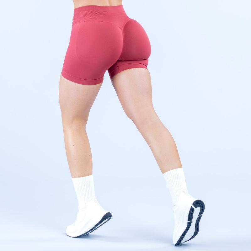 New Color Exclusive Link: Mid-Low Waist, High Elasticity, Matte Nylon, Three-Section Waist, Ruched, Butt-Lifting, Seamless Fitness Yoga Shorts