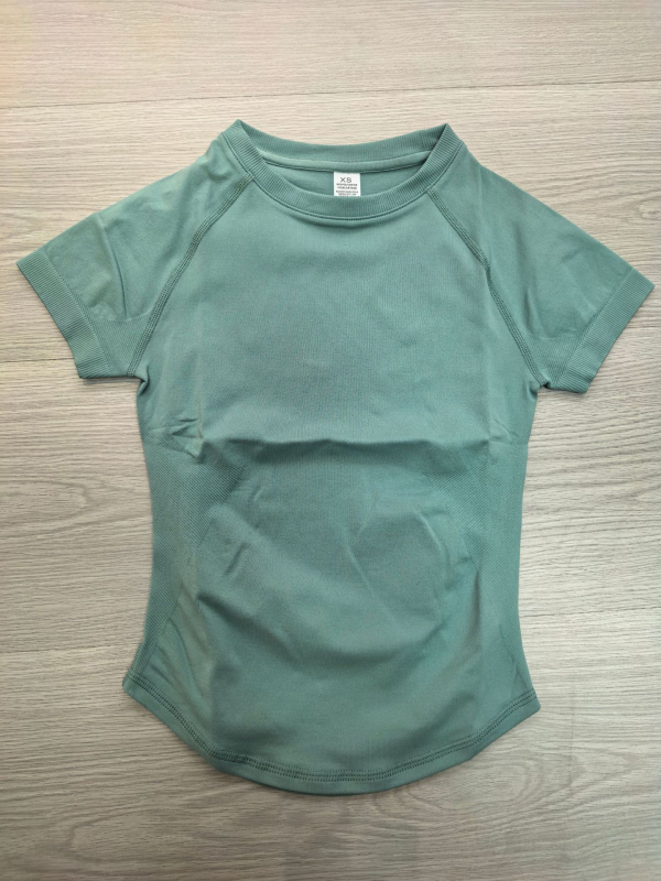 PY-A6396-DX      High Elastic Moisture Wicking Tight Seamless Short-Sleeved
