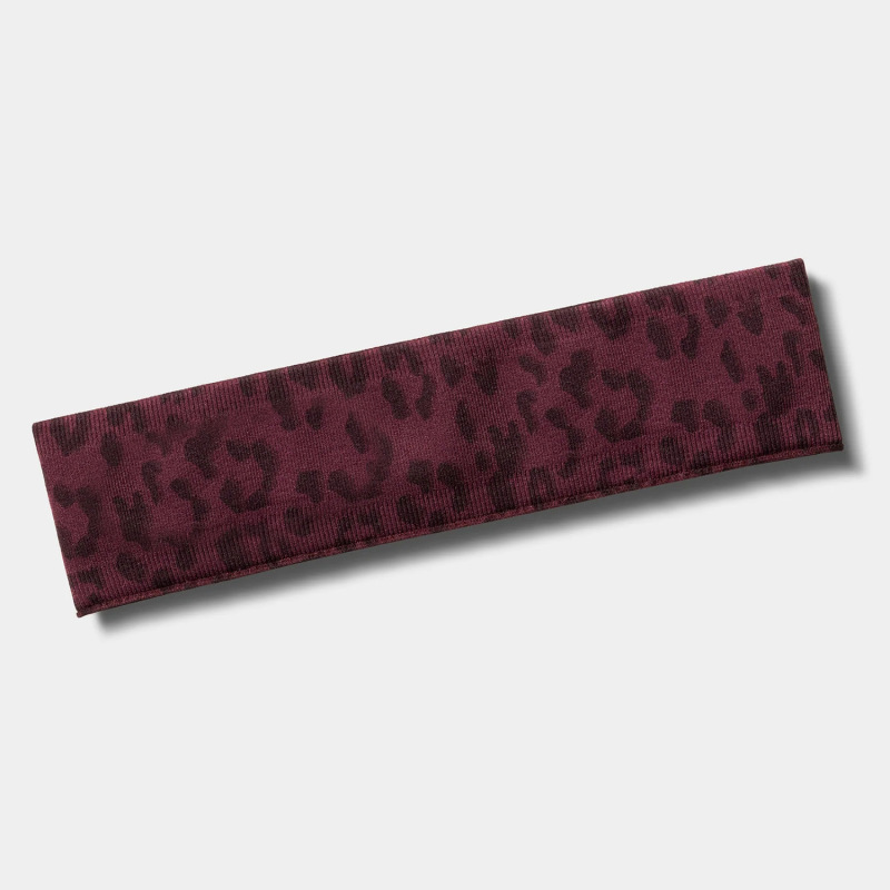 Cross-Border Seamless Leopard Print Yoga Headband, Fashionable High-Elastic Fitness Headband, Quick-Drying Running and Cycling Sports Headband