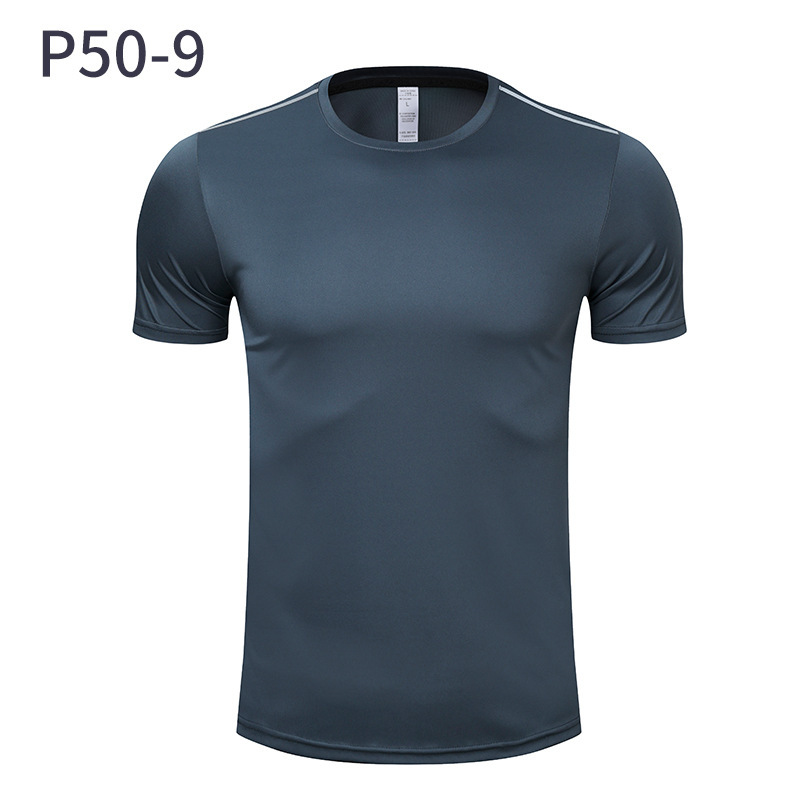 Quick-drying short-sleeved men's summer outdoor running T-shirt work fitness clothes training T-shirt advertising cultural shirt sports top
