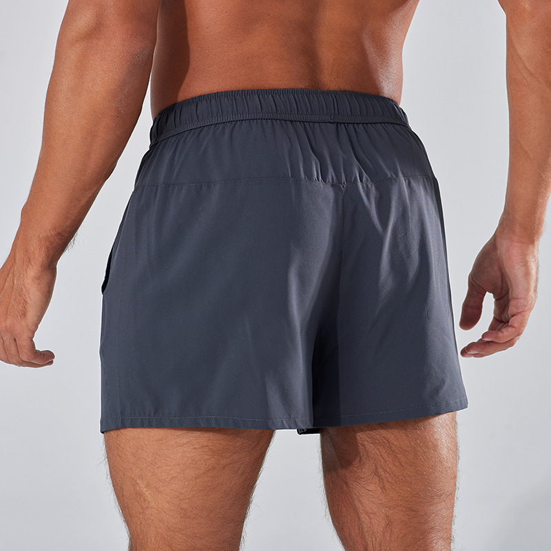 Summer Fitness Shorts Men's Running Training Quarter Pants Casual Fitness Large Size Quick-Drying Double-Layer Sports Shorts