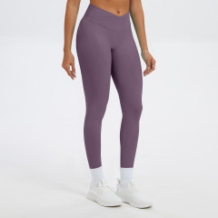 Purple-red tight-fitting trousers