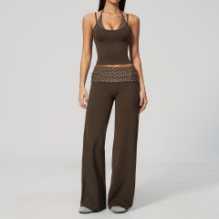 Brown with White Polka Dots